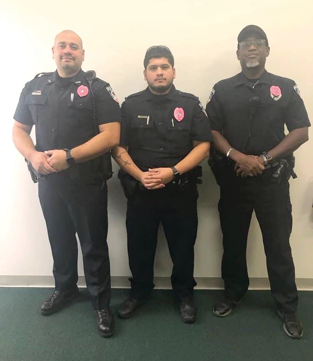 CPD officers will be wearing pink badges all through the month of October.